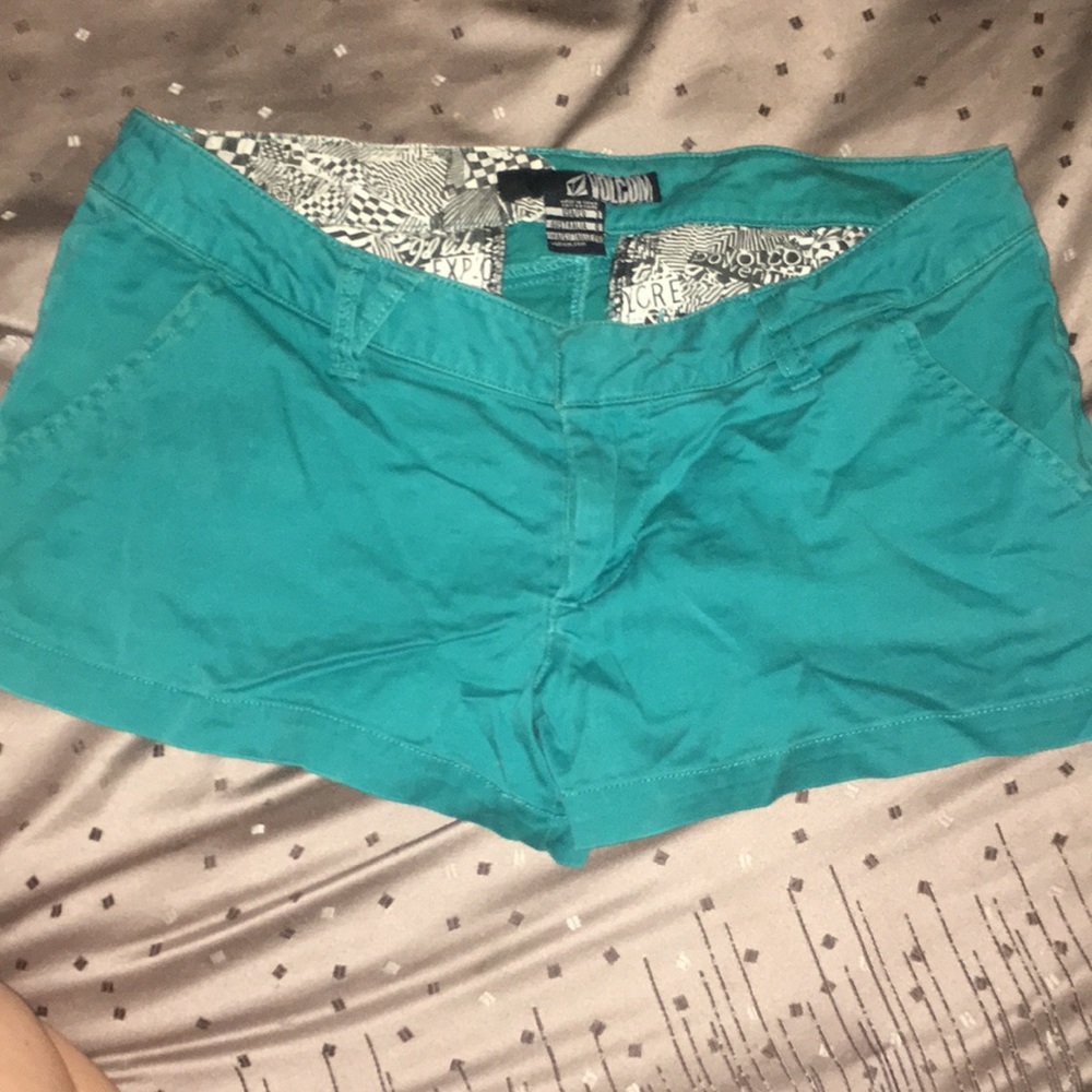 Lovely Turquoise size 3 Volcom Shorts.